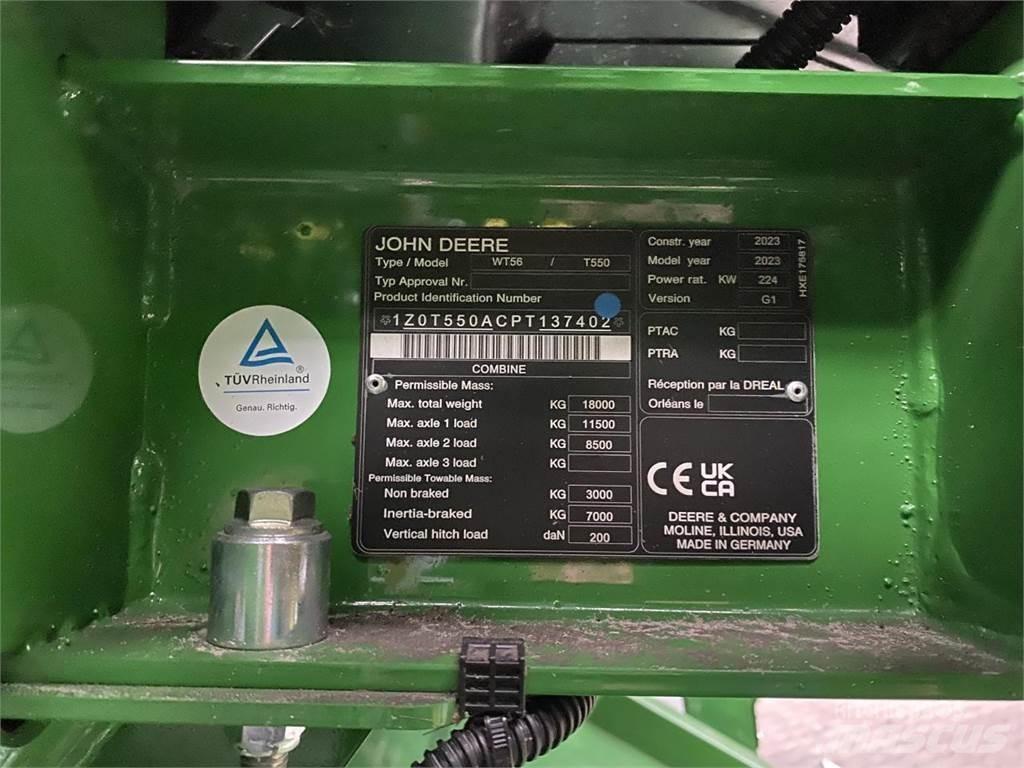 John Deere T550i Teraviljakombainid