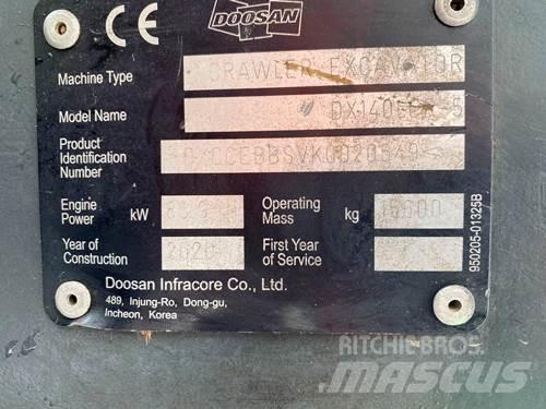 Doosan DX140LCR-5 Roomikekskavaatorid