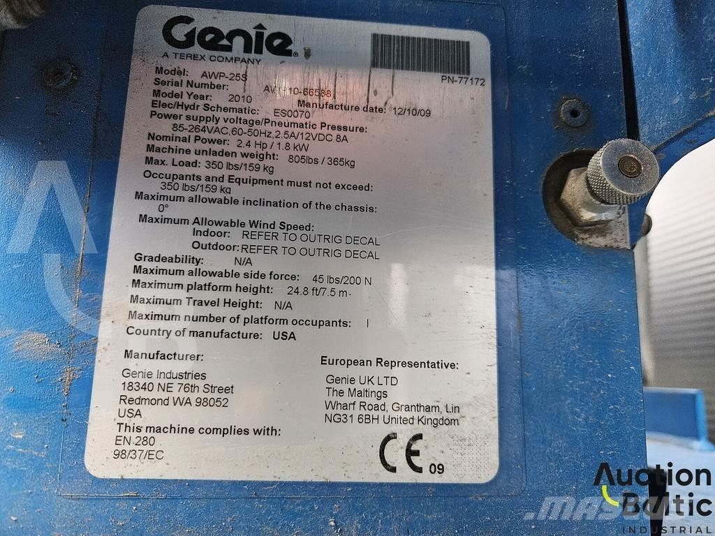 Genie AWP 25 S Muud tõstukid ja platvormid