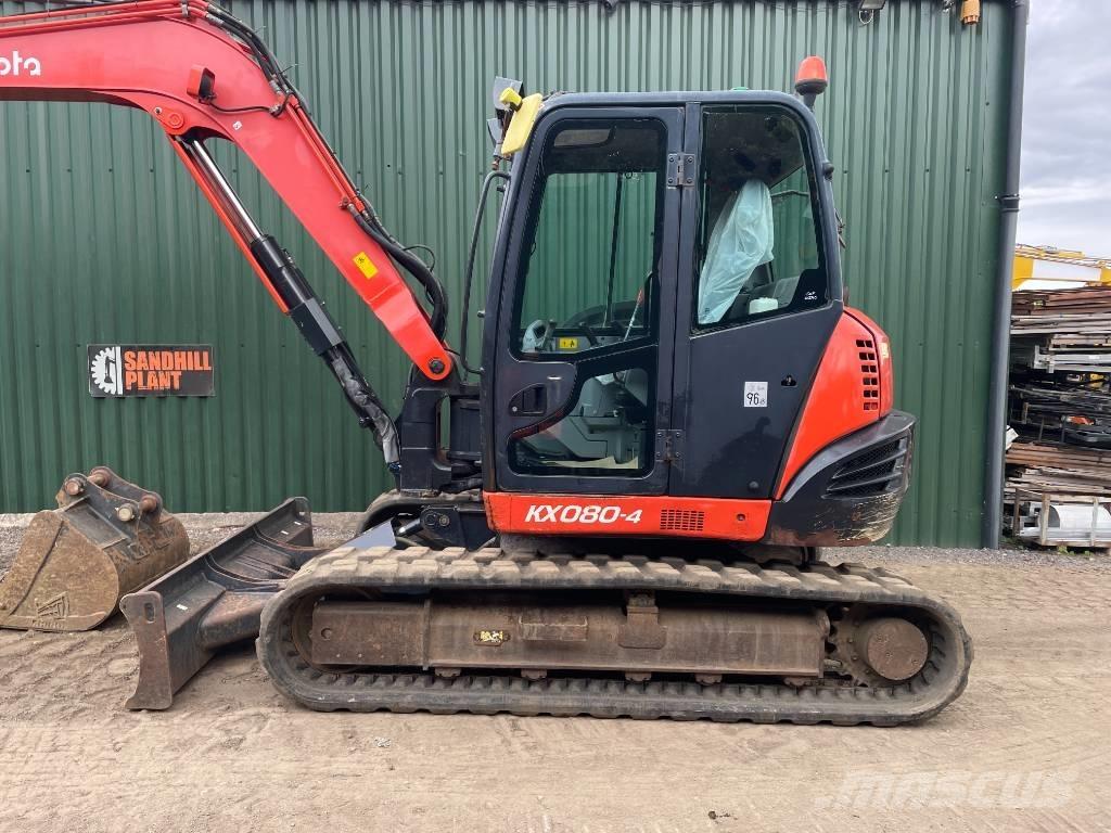 Kubota KX 080-4 Väikeekskavaatorid 7t-12t