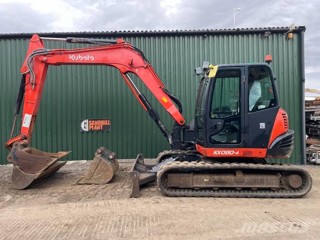 Kubota KX 080-4 Väikeekskavaatorid 7t-12t