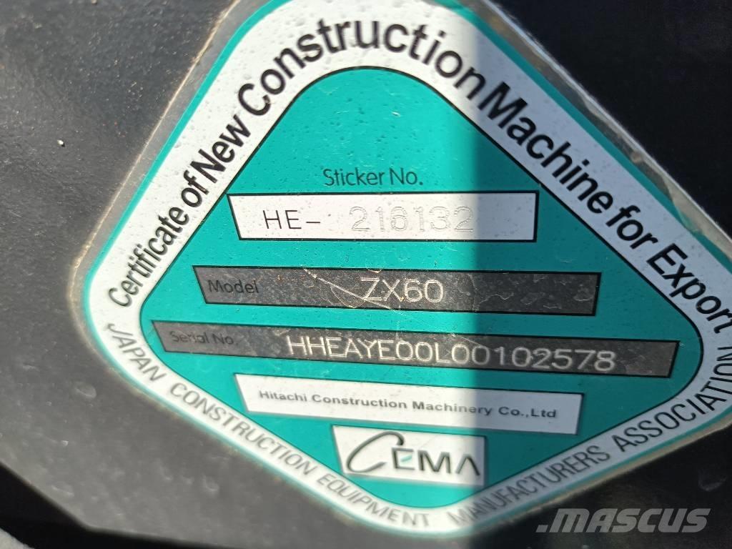 Hitachi 60 Roomikekskavaatorid