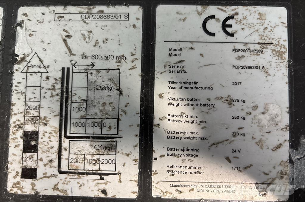 Atlet PDP200 Platvormiga virnastajad
