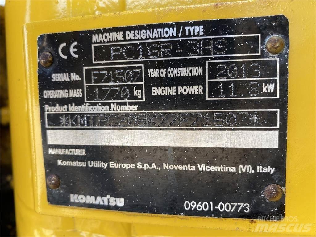 Komatsu PC16R-3 Ratasekskavaatorid