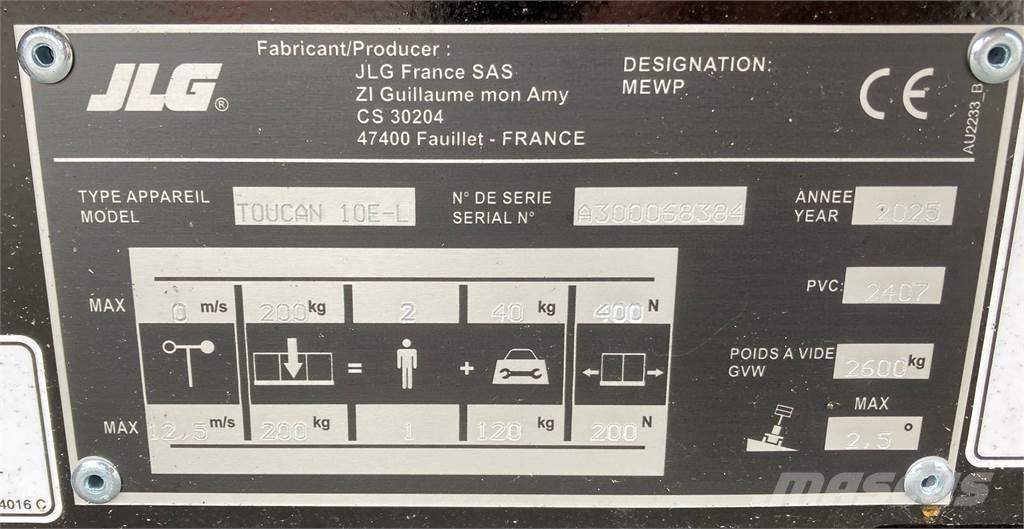 JLG Toucan 10E-L Muud tõstukid ja platvormid
