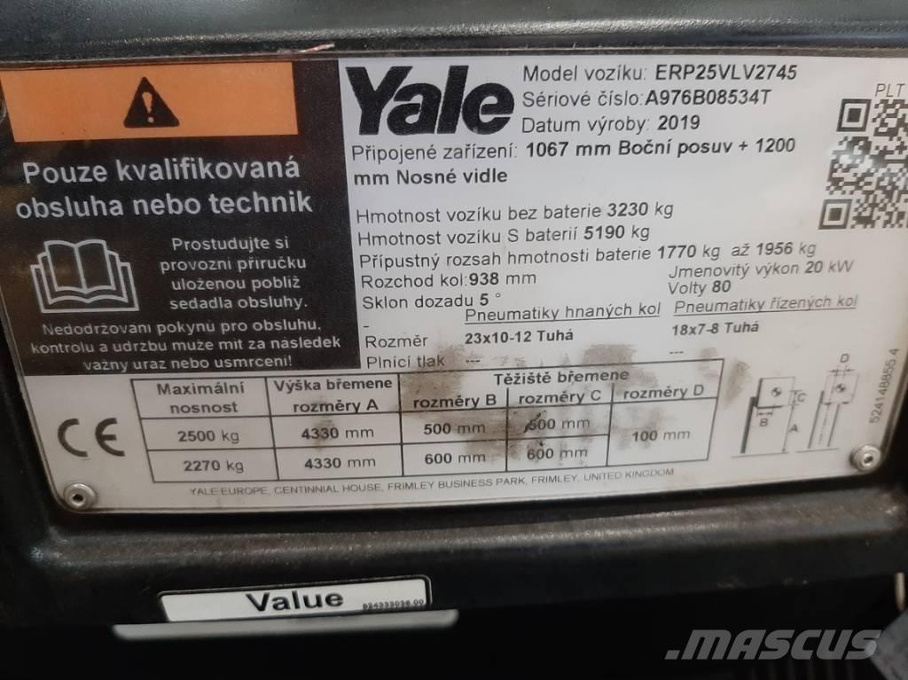 Yale ERP 25 VL Elektritõstukid