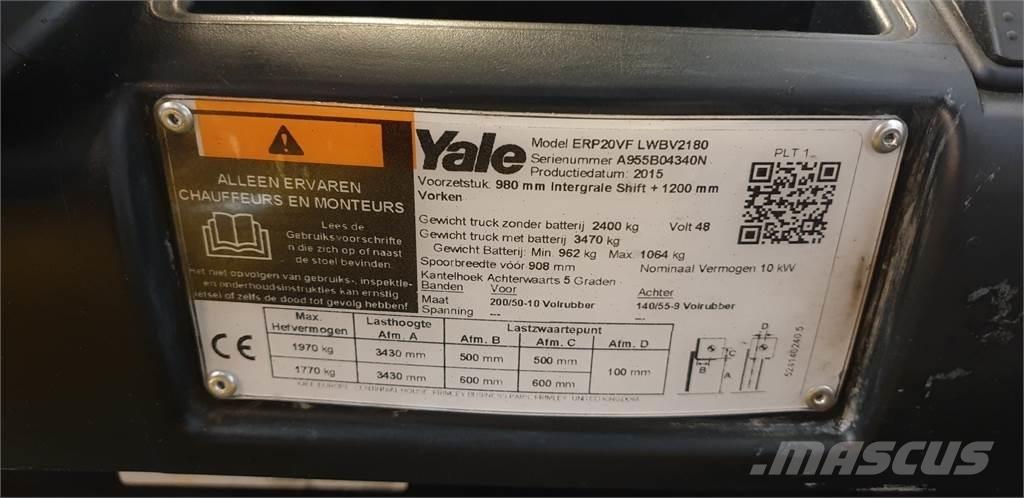 Yale ERP20VF 2014 Elektritõstukid