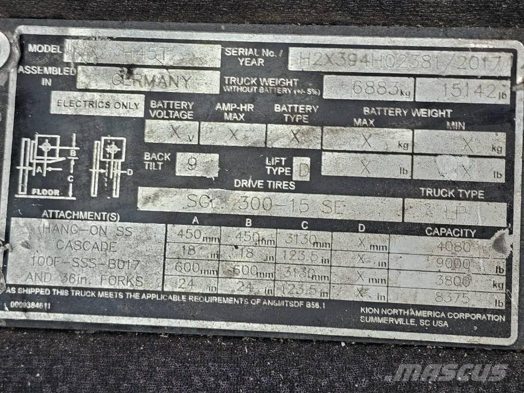 Linde H45T Gaasitõstukid