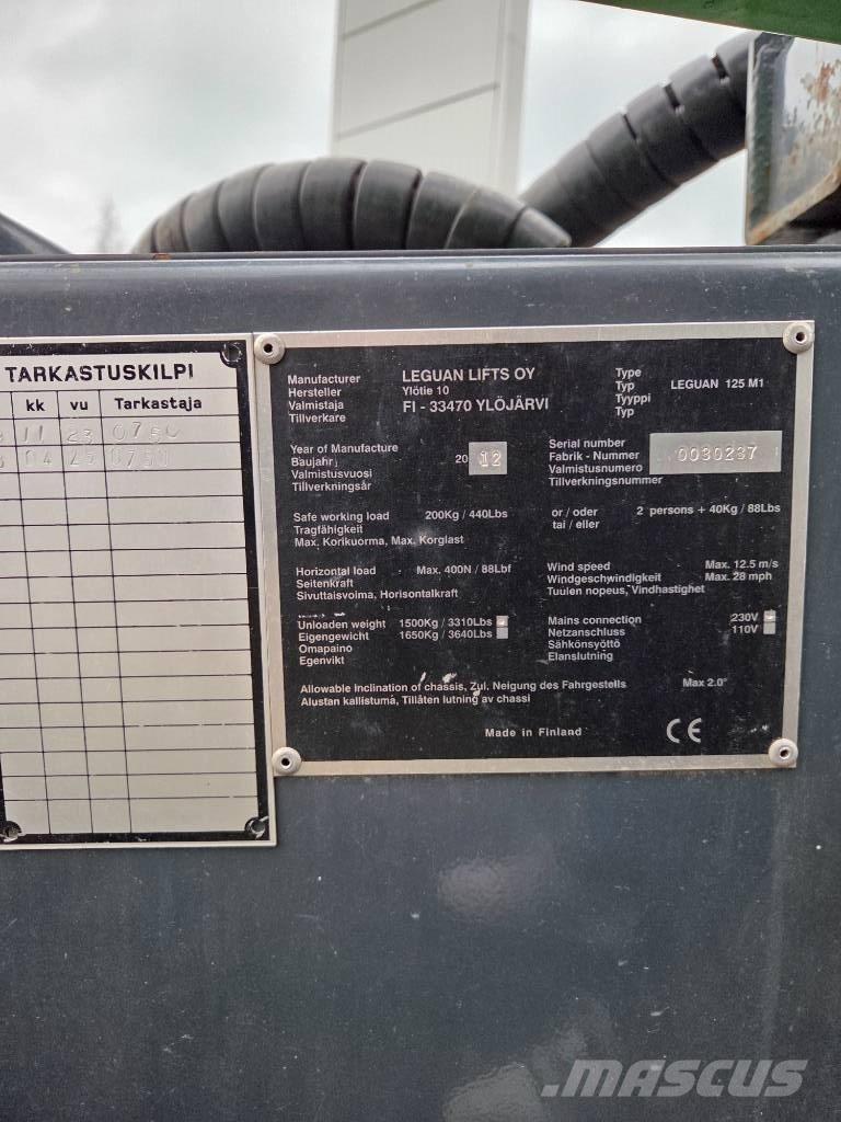 Leguan 125M1 Teleskoop poomtõstukid