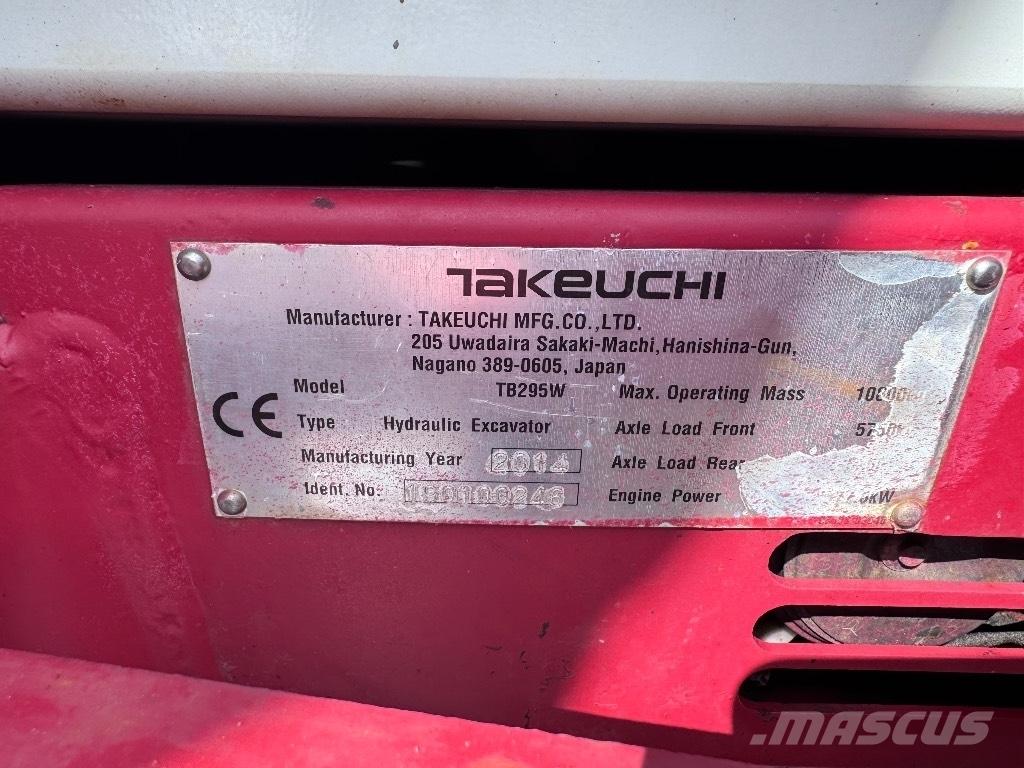 Takeuchi TB 295 W Ratasekskavaatorid