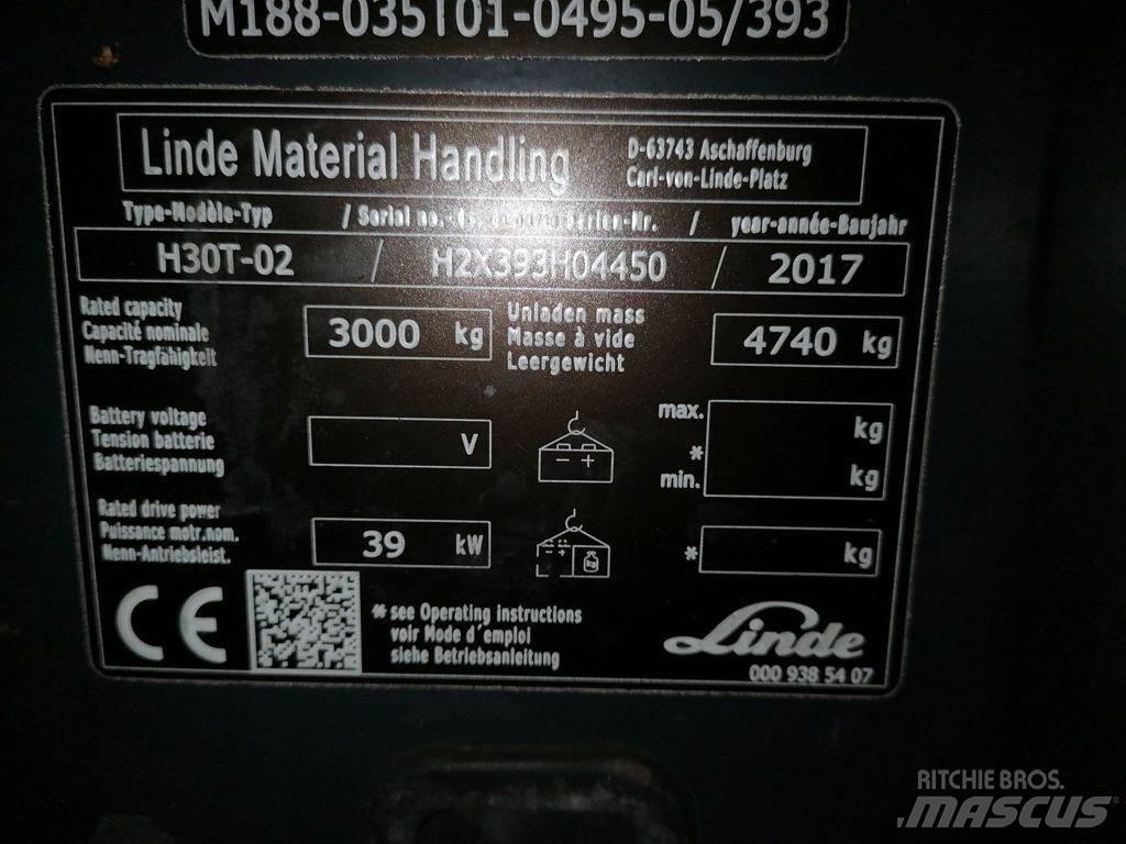 Linde H30T-02 Gaasitõstukid