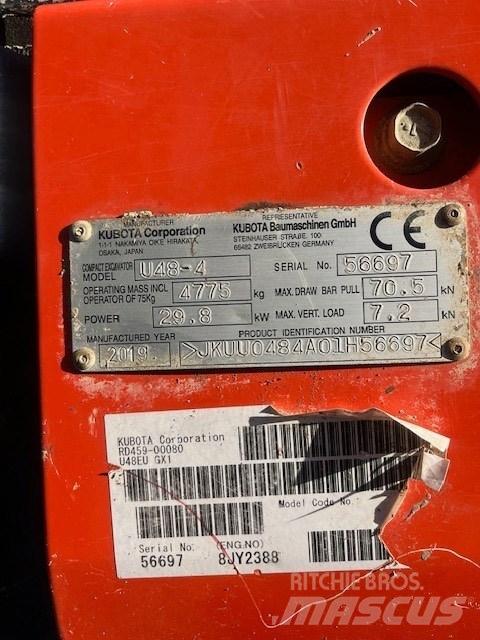 Kubota U 48-4 Miniekskavaatorid < 7 t