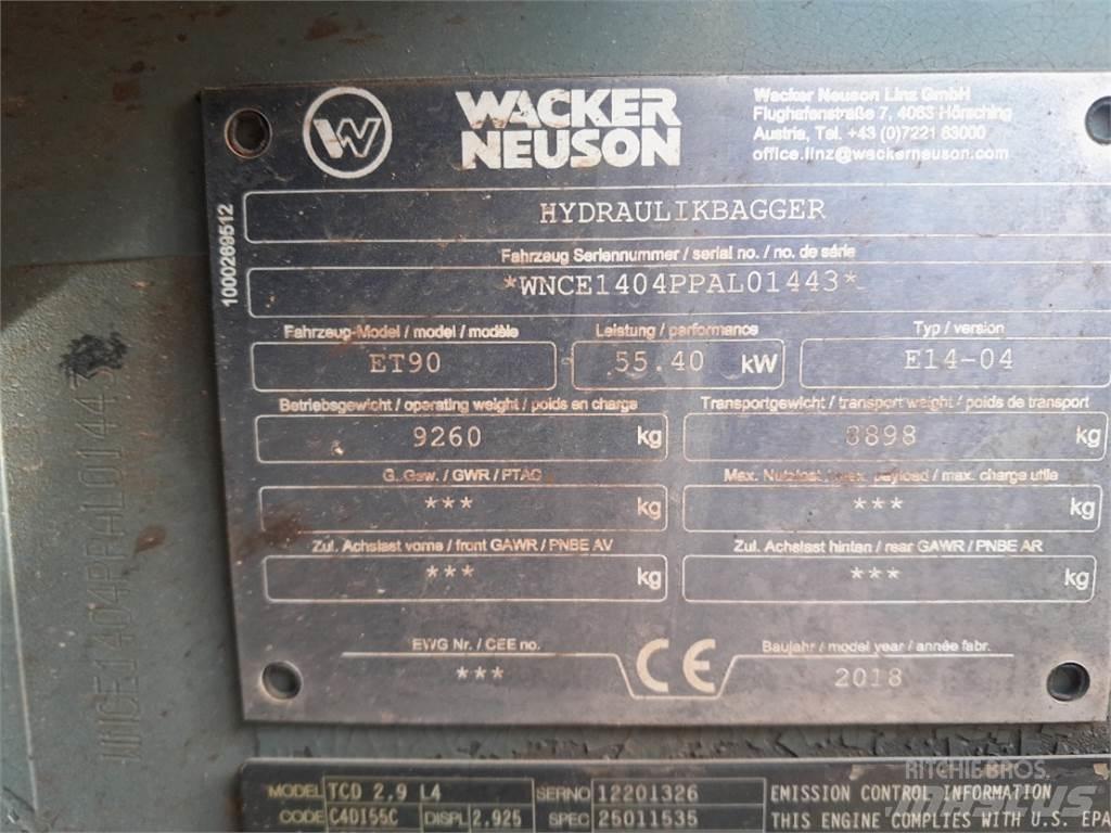 Wacker Neuson ET90 Miniekskavaatorid < 7 t