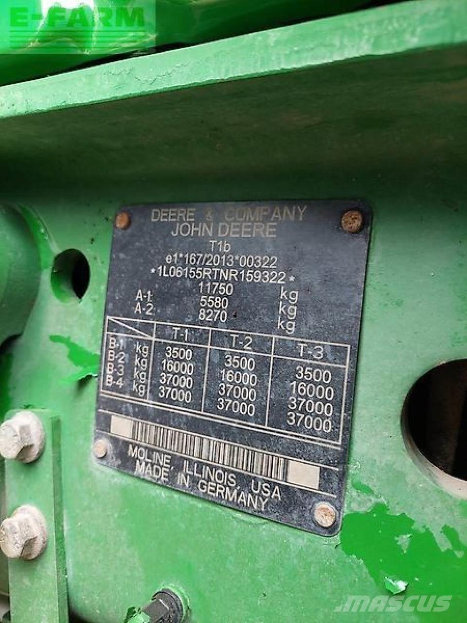 John Deere 6r 155 Traktorid