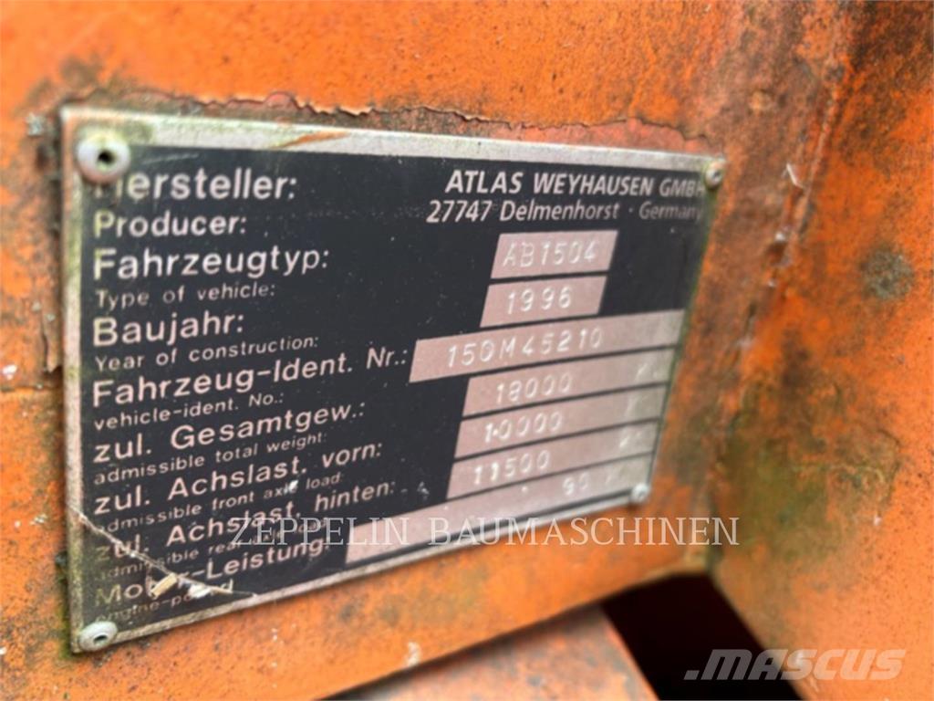 Atlas 1504 Ratasekskavaatorid