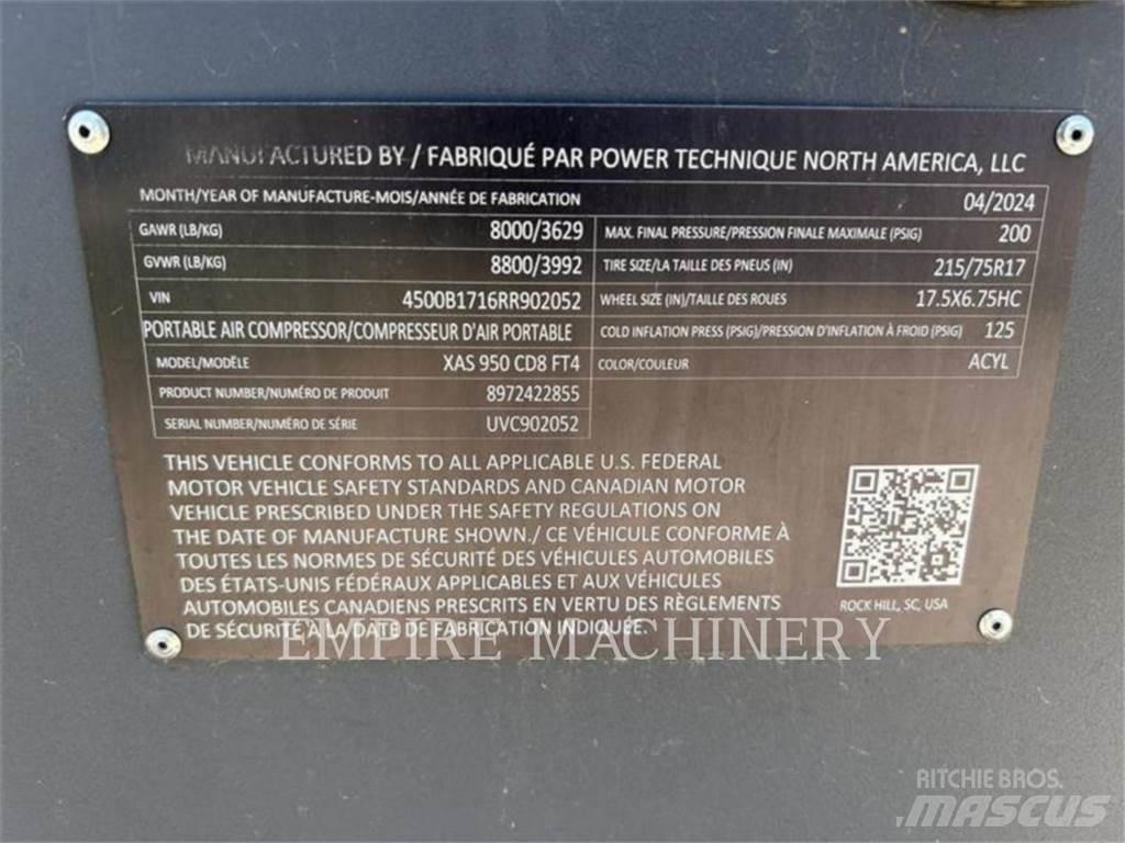 Atlas Copco XAS950CD Kompressorid