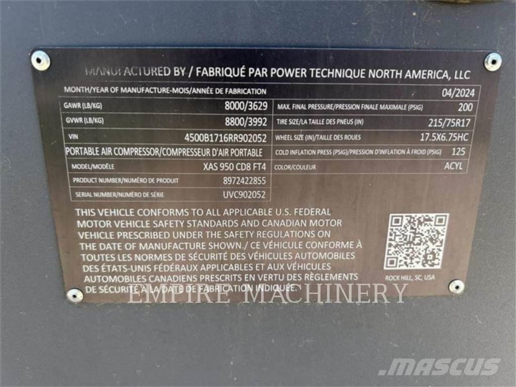 Atlas Copco XAS950CD Kompressorid