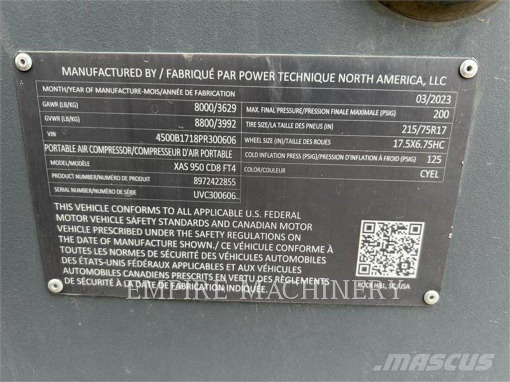 Atlas Copco XAS950CD Kompressorid