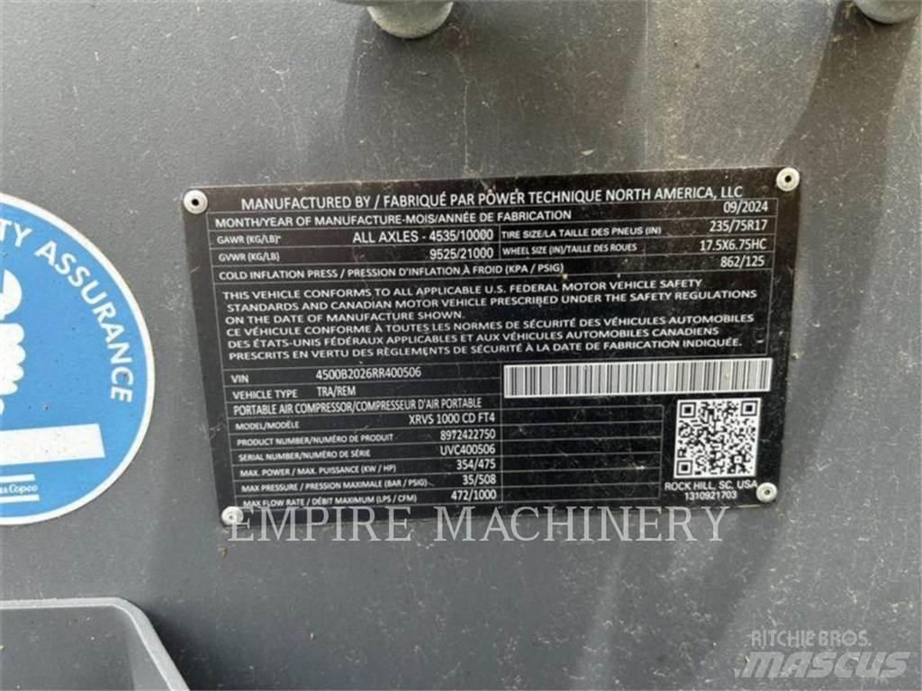 Atlas Copco XRVS1000CD Kompressorid