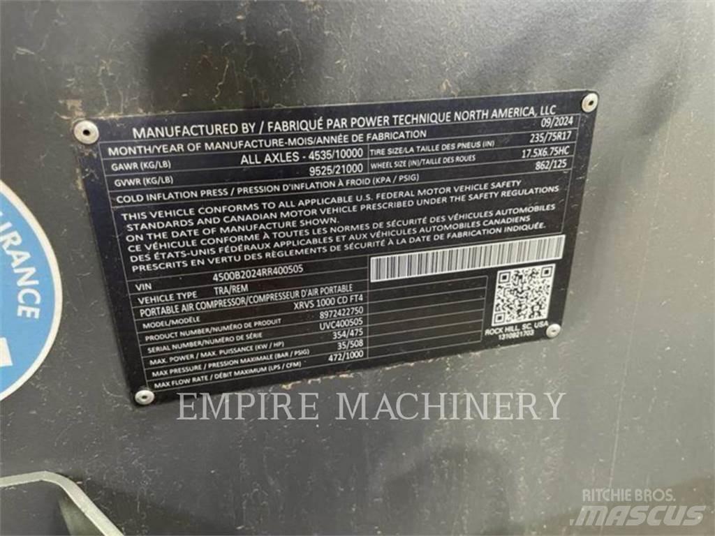 Atlas Copco XRVS1000CD Kompressorid