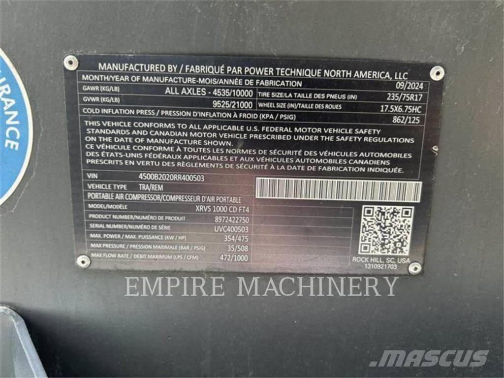 Atlas Copco XRVS1000CD Kompressorid