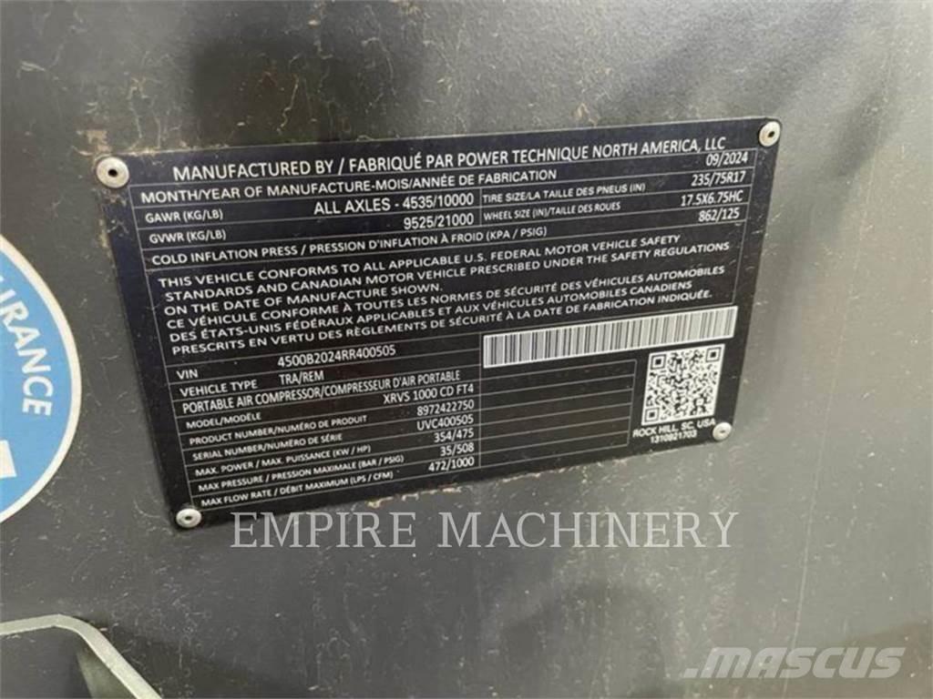 Atlas Copco XRVS1000CD Kompressorid