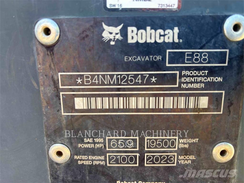 Bobcat E88 Roomikekskavaatorid