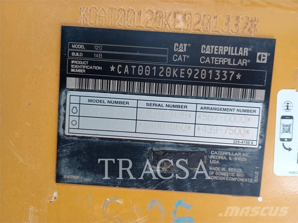 CAT 120 Greiderid