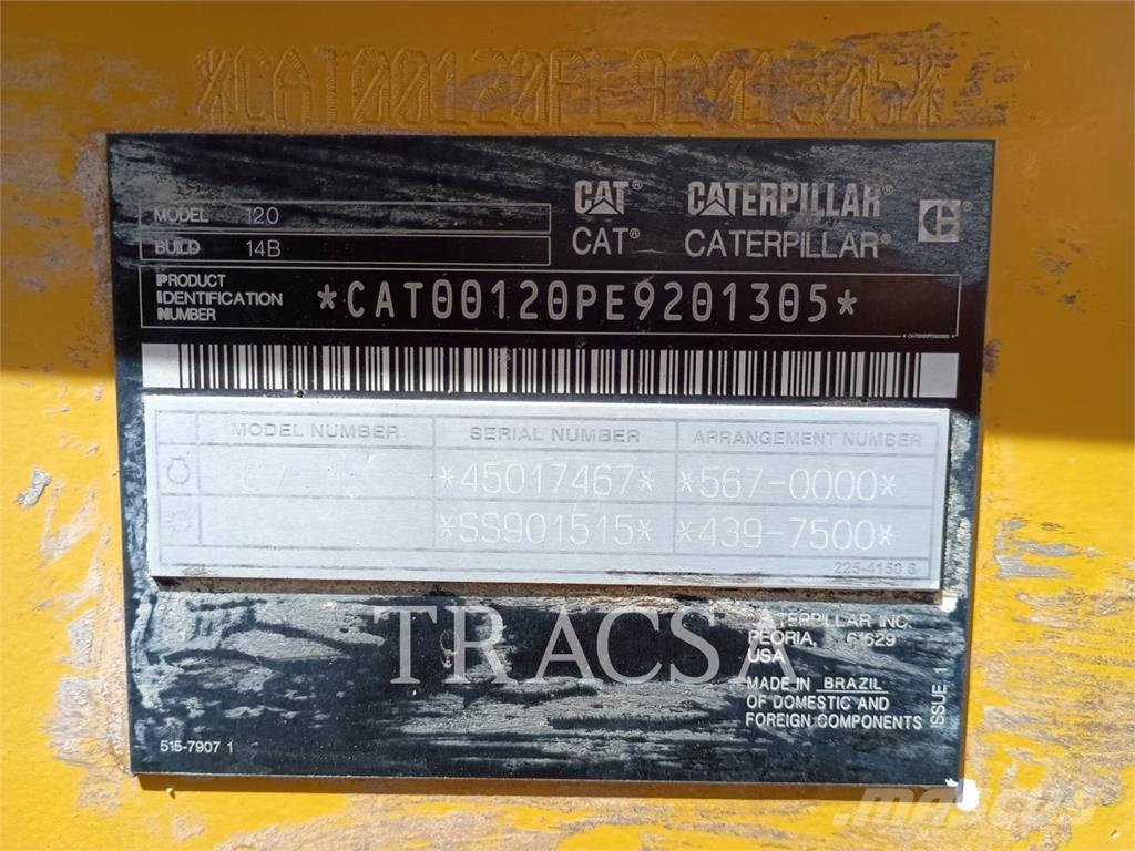 CAT 120 Greiderid