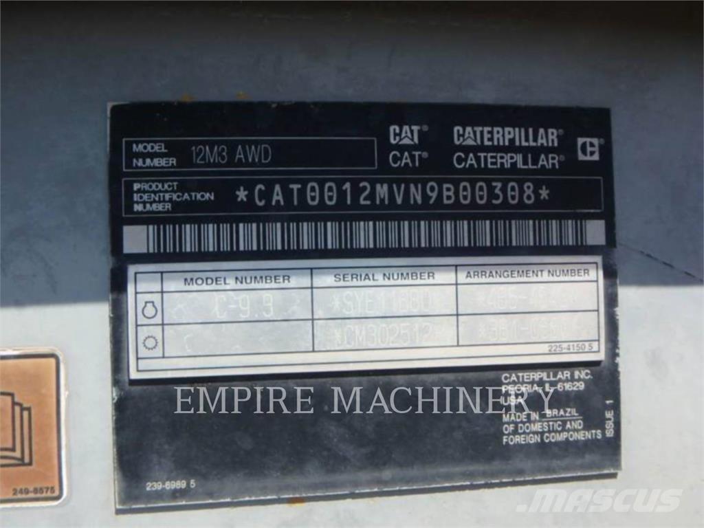 CAT 12M3 AWD Greiderid