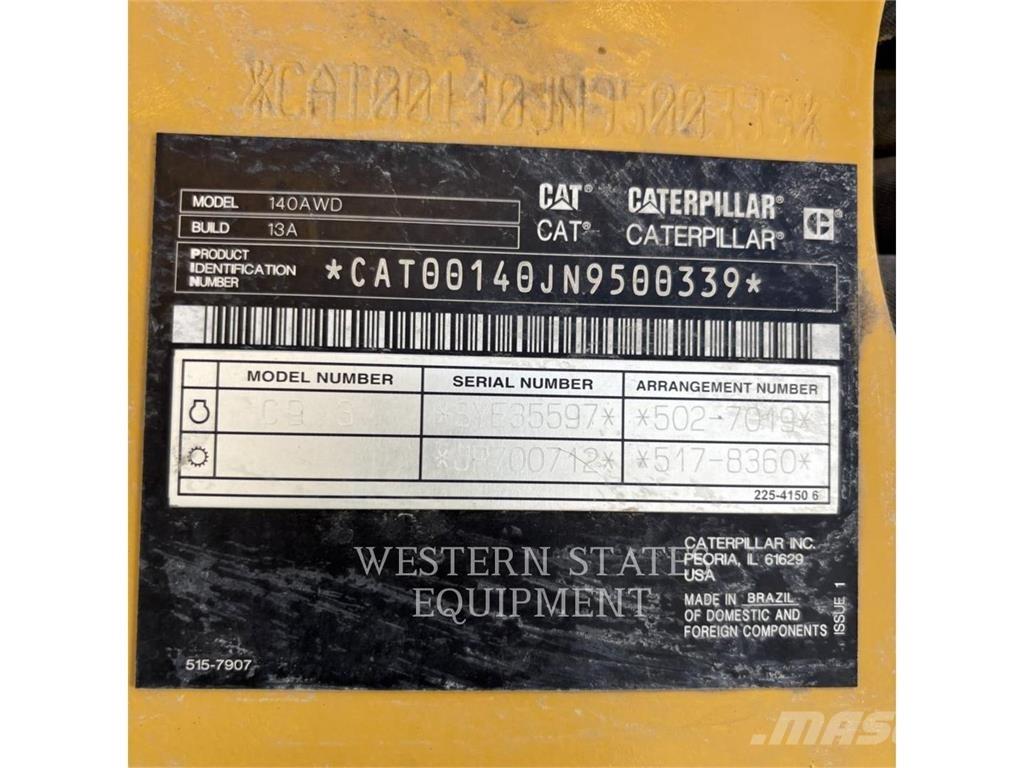 CAT 140 Greiderid