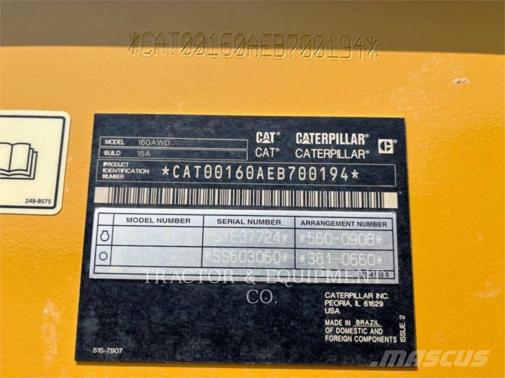 CAT 160 AWD Greiderid