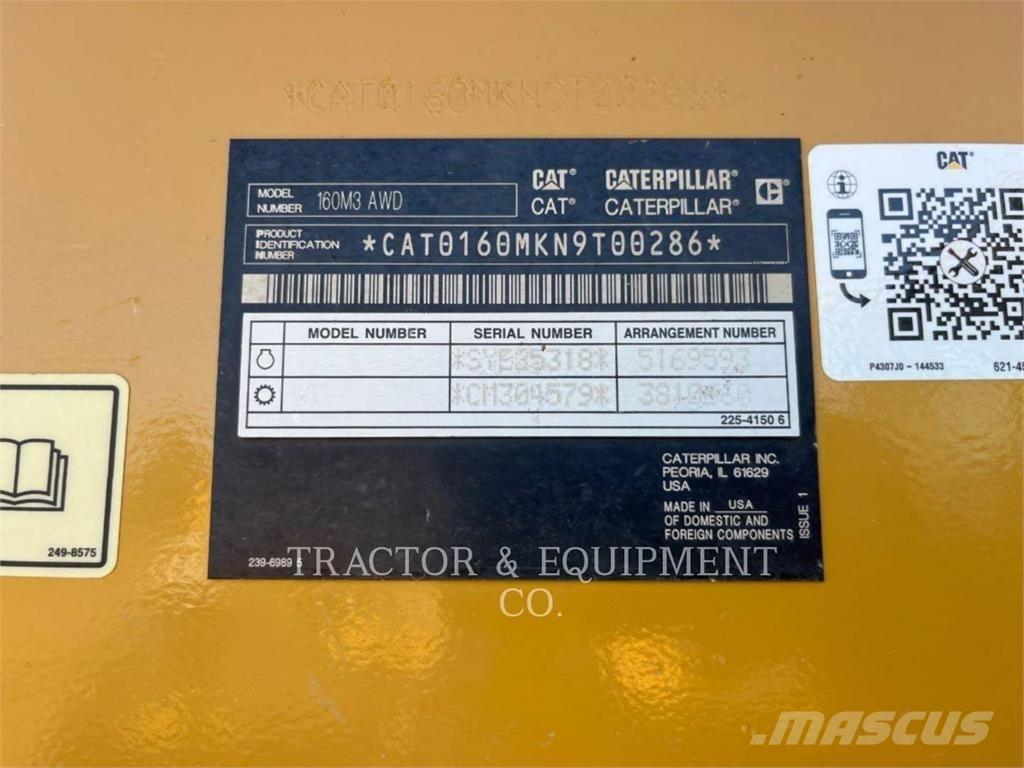 CAT 160M3 AWD Greiderid