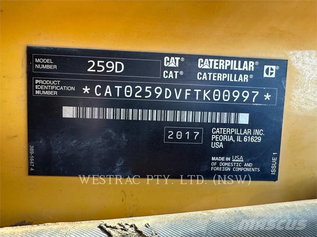 CAT 259D Roomiklaadurid