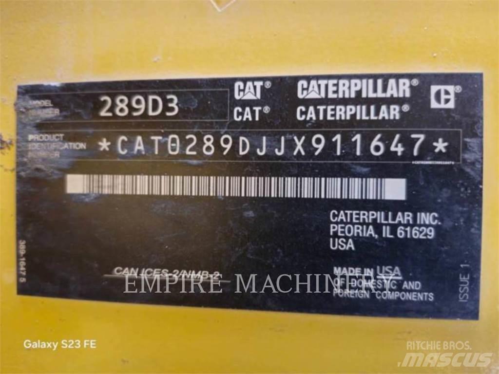 CAT 289D3 CA Kompaktlaadurid