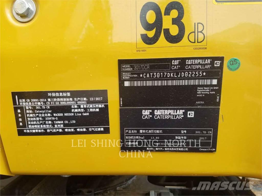 CAT 301.7DCR Roomikekskavaatorid
