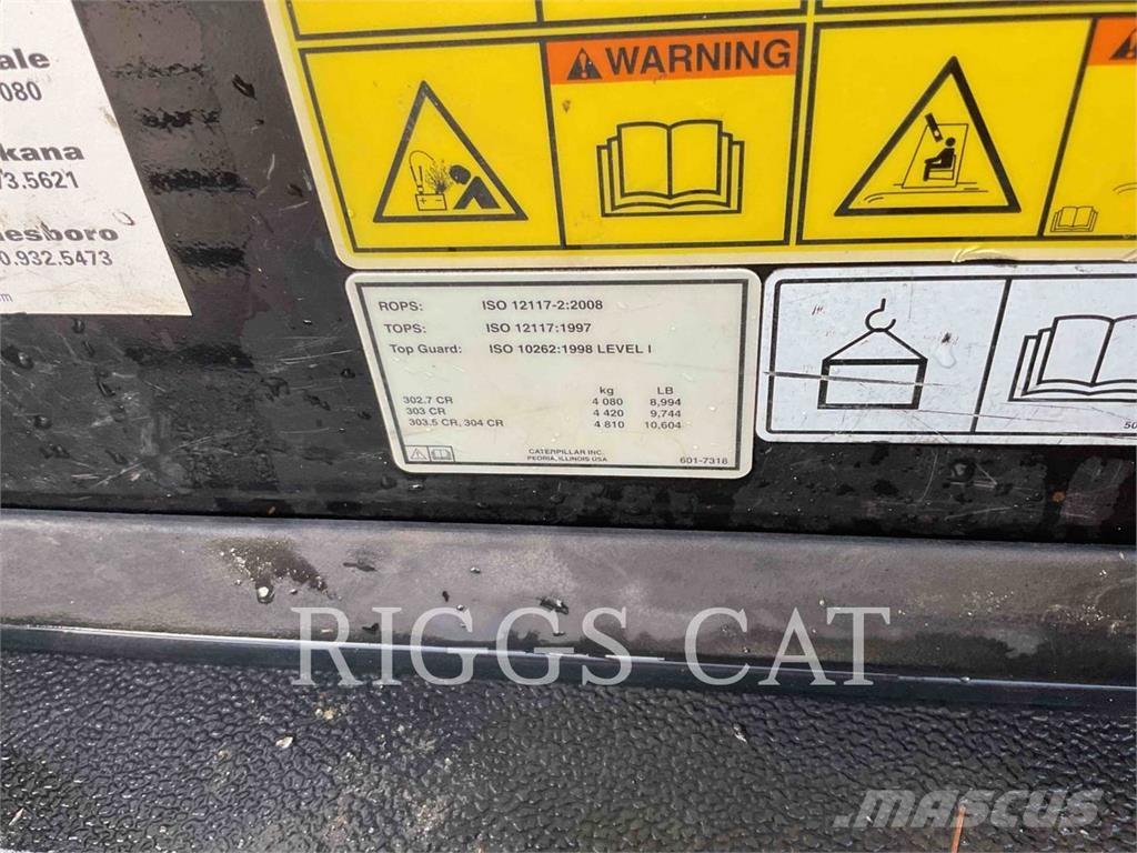 CAT 302.707CR Roomikekskavaatorid