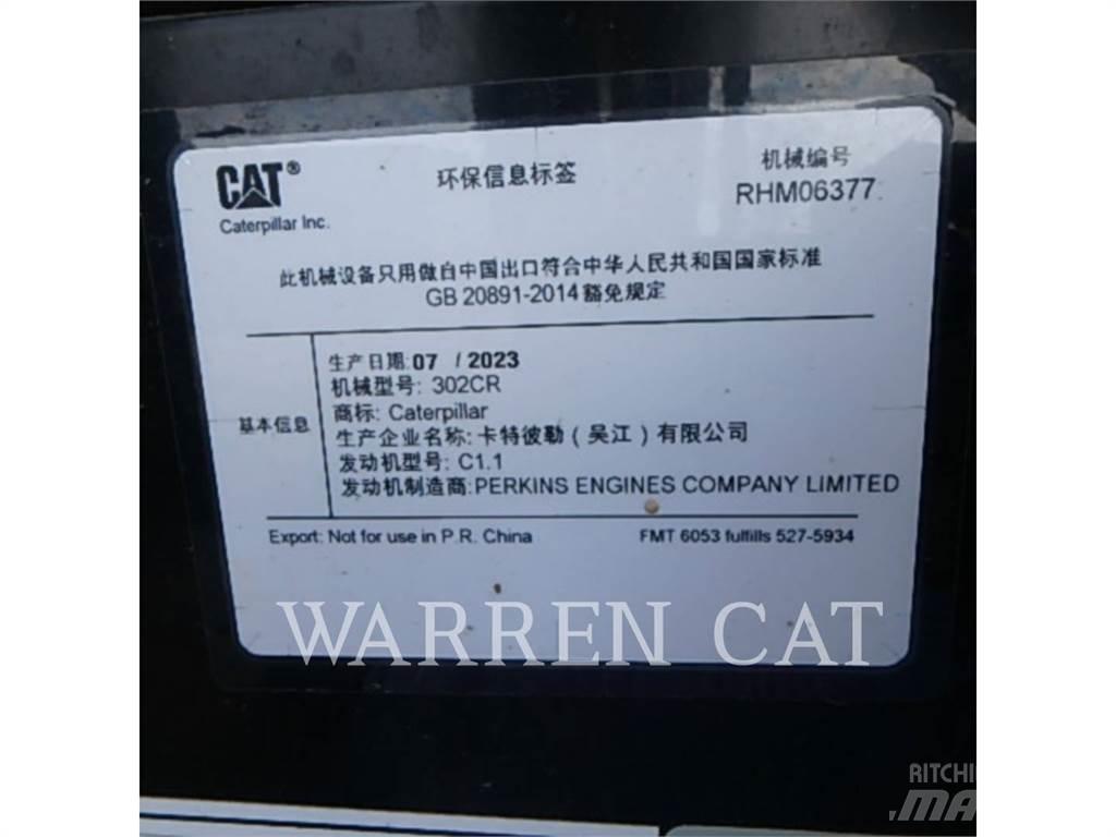 CAT 302 CR Roomikekskavaatorid