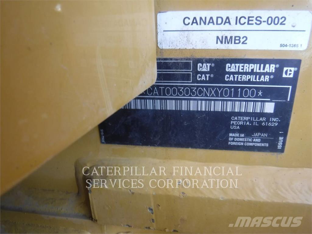 CAT 303-07CR Roomikekskavaatorid