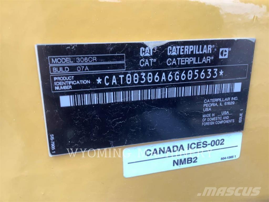 CAT 306 Roomikekskavaatorid