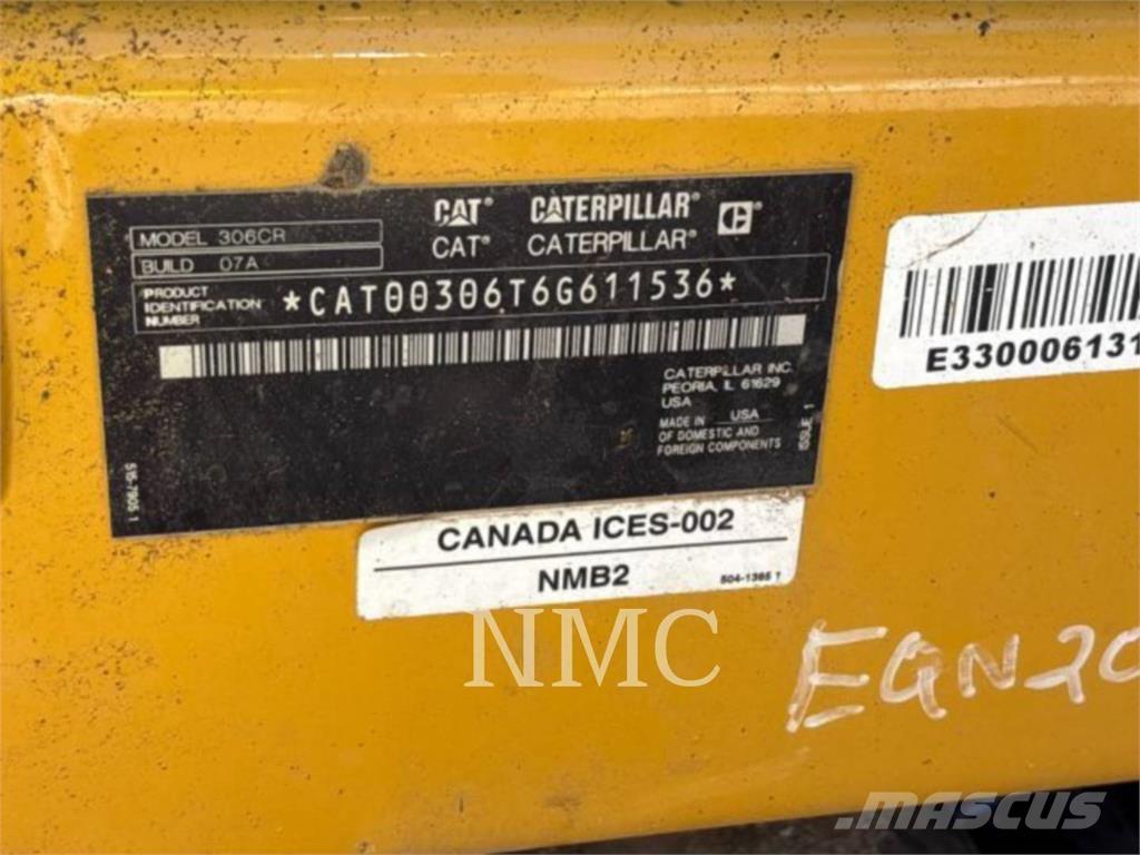 CAT 306-07CR Roomikekskavaatorid
