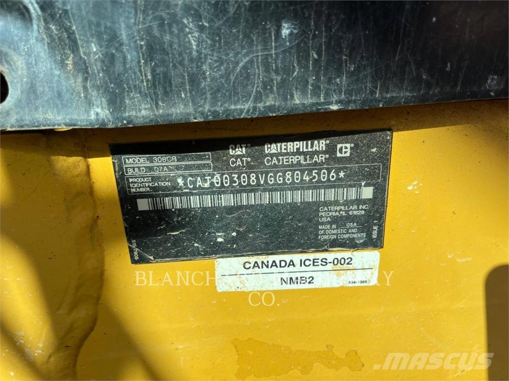 CAT 308CR Roomikekskavaatorid