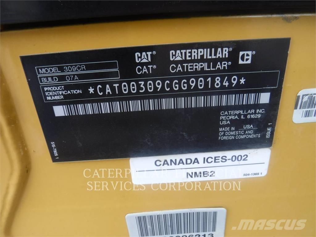 CAT 309-07CR Roomikekskavaatorid