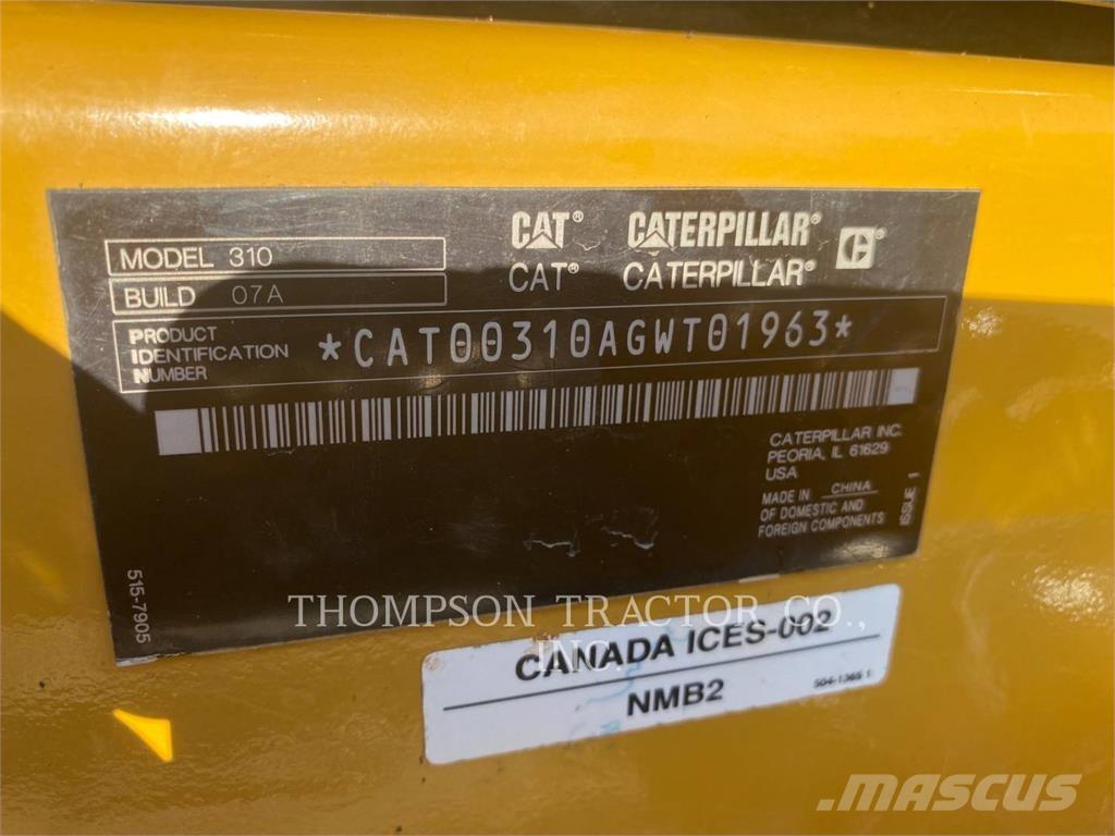 CAT 310 Roomikekskavaatorid