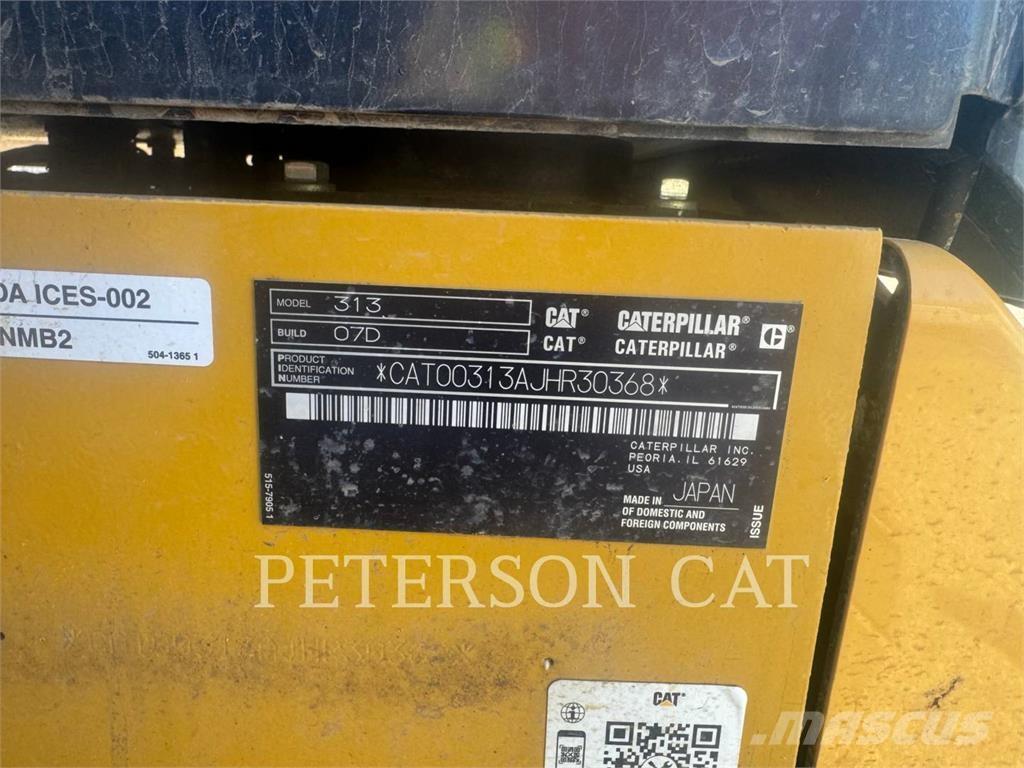 CAT 313 Roomikekskavaatorid