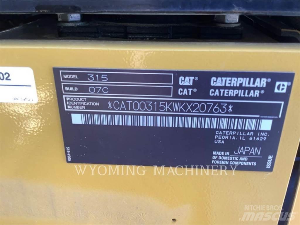 CAT 315 Roomikekskavaatorid