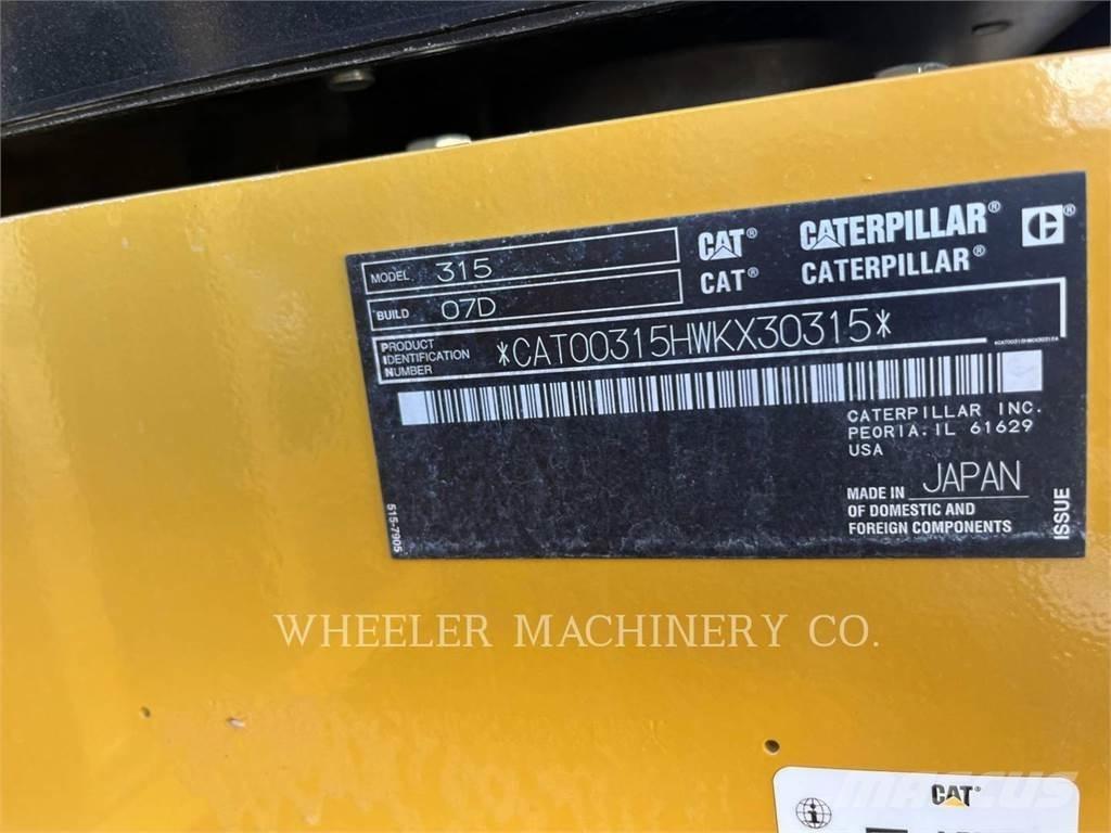 CAT 315 CF Roomikekskavaatorid