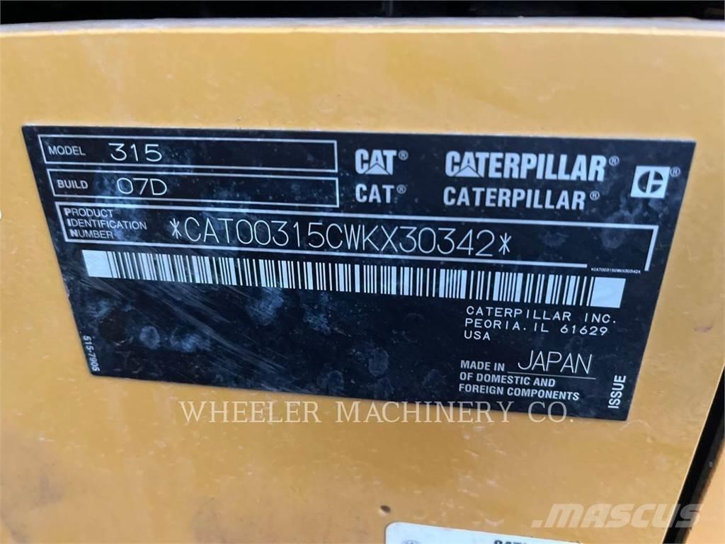 CAT 315 CF Roomikekskavaatorid