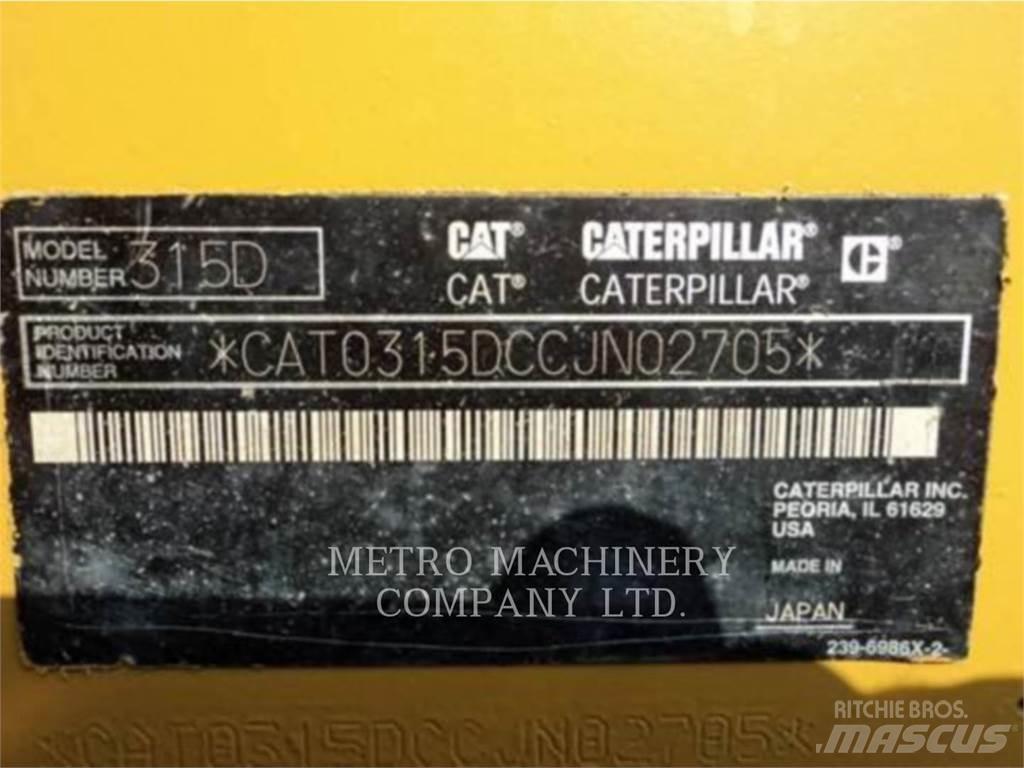CAT 315DL Roomikekskavaatorid