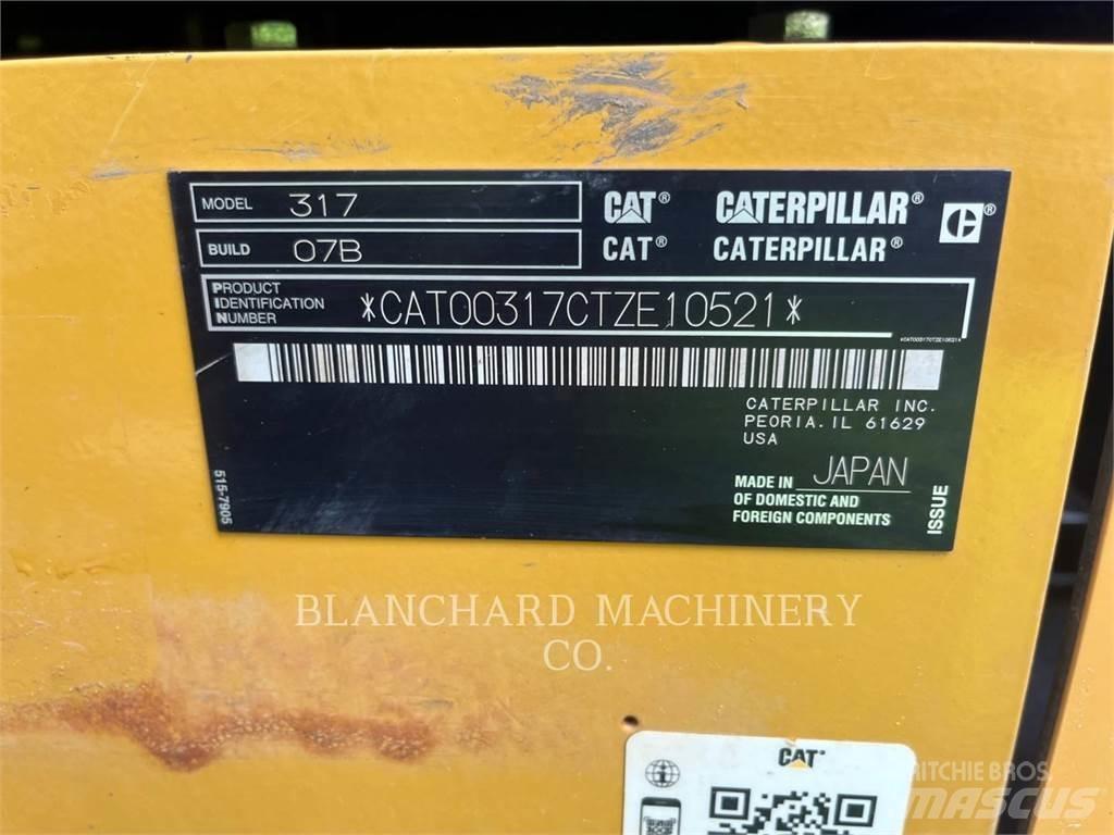 CAT 317-07 Roomikekskavaatorid